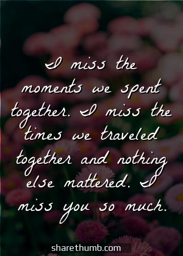 romantic missing you quotes for her